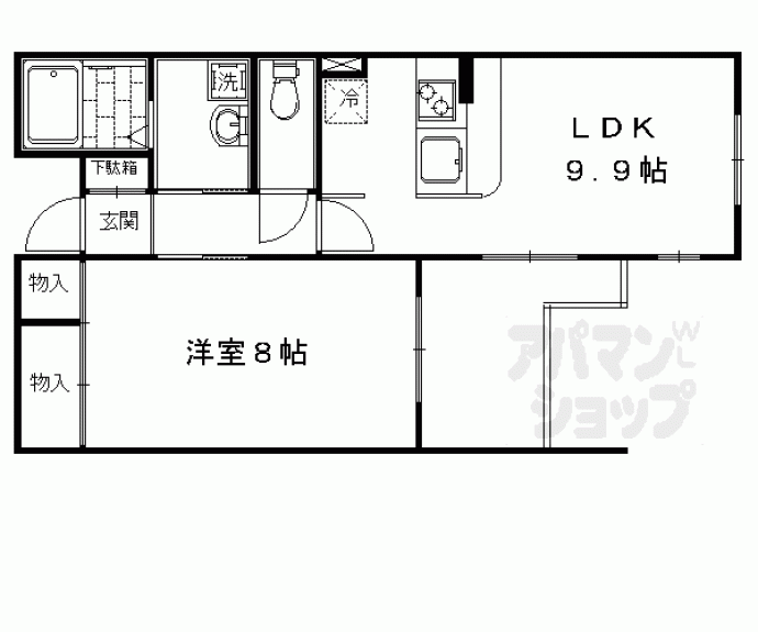 【リジェール御池】間取