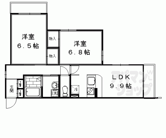 【リジェール御池】間取