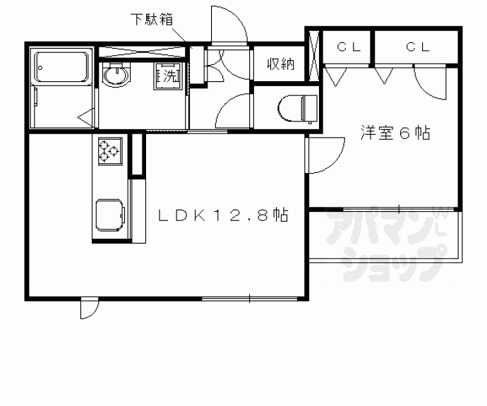 【シャーメゾングレース西大路御池】間取