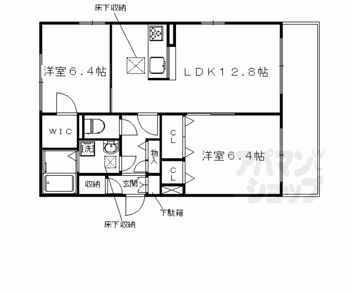 【シャーメゾングレース西大路御池】間取