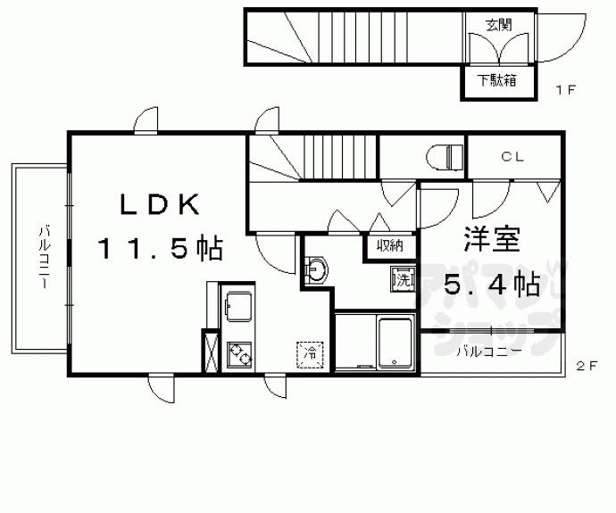 【エン　ファミーユ】間取