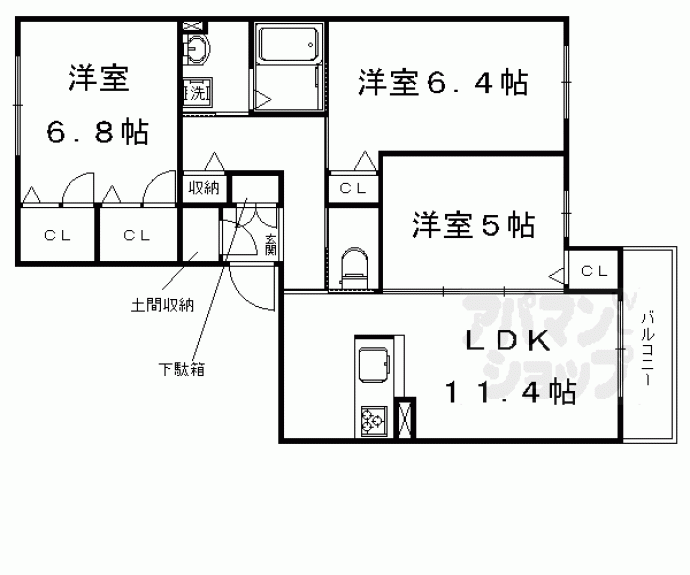 【リヴェール嵐山】間取