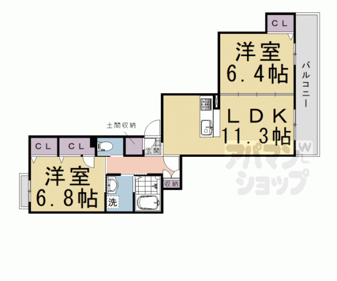 【リヴェール嵐山】間取