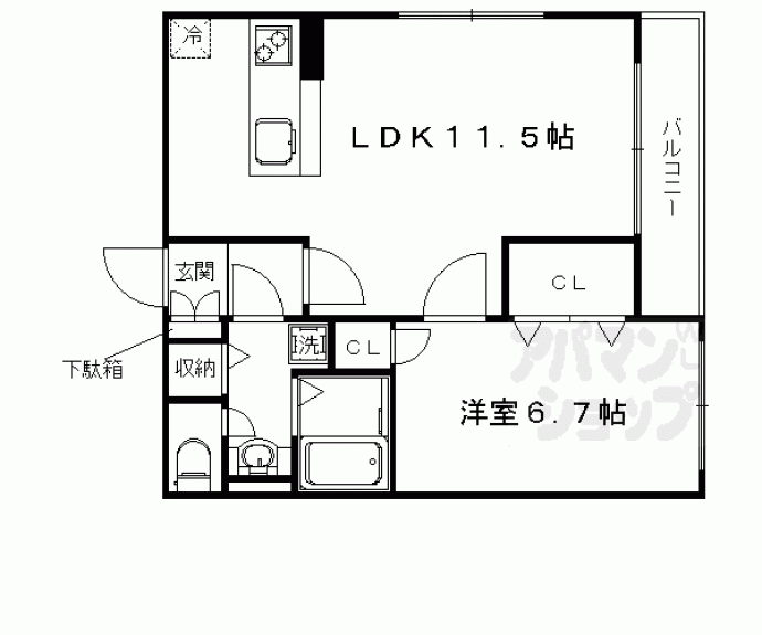 【嵯峨野ライフ】間取