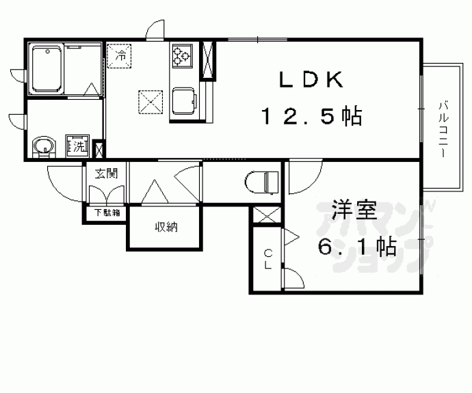 【シャーメゾン紙屋川】間取