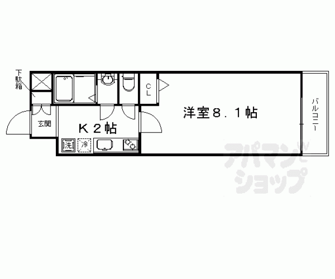 【Ｋ＇ｓメゾン御池西】間取