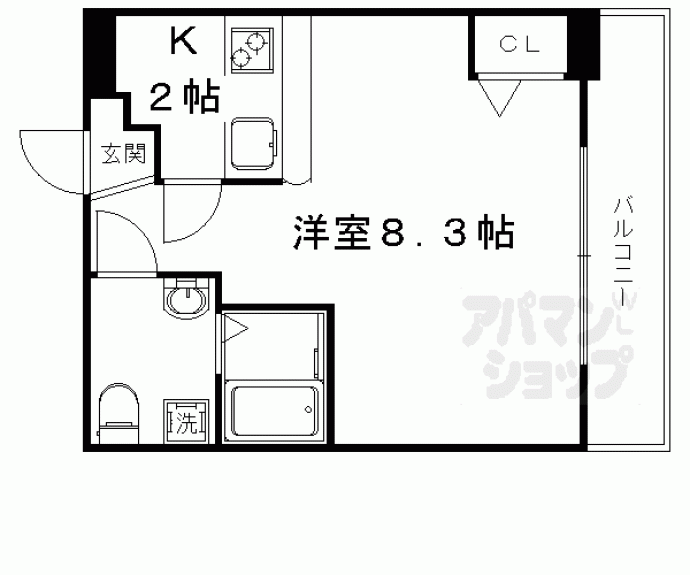 【グランドーリア西院】間取