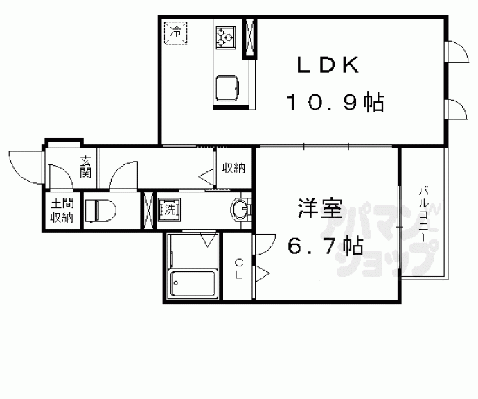 【シャーメゾン太秦桂ヶ原】間取