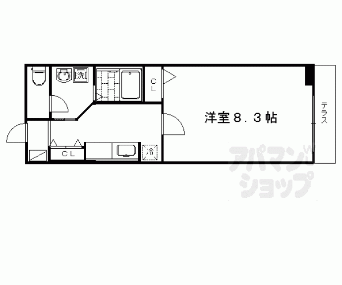 【ラフレシール太秦Ⅱ】間取