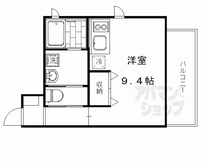 【シャルール・デュ・ボワ二条】間取