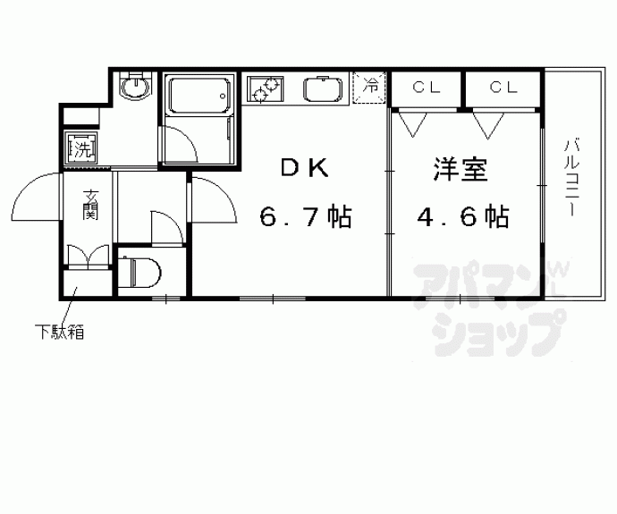 【ベラジオ京都壬生イーストゲート】間取