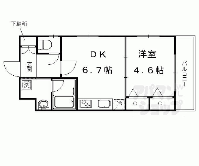 【ベラジオ京都壬生ウエストゲート】間取