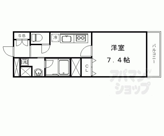 【ベラジオ京都壬生ウエストゲート】間取