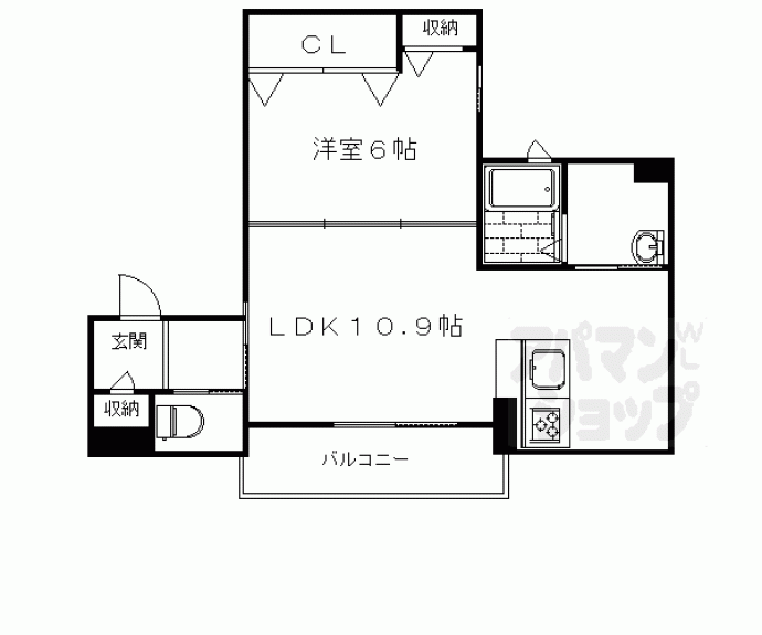 【エトワール西院】間取