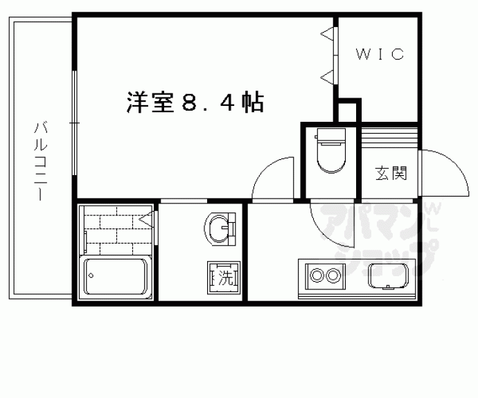 【セントポーリア円町Ⅱ】間取