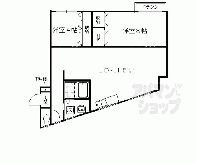 【梅津段町ビル】間取