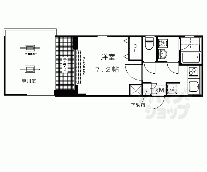 【ベラジオ京都西院ウエストシティ】間取