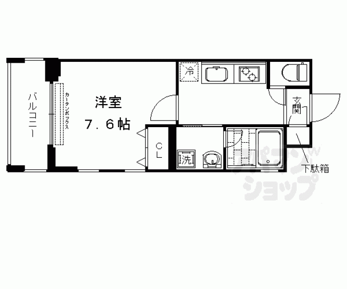 【ベラジオ京都西院ウエストシティ】間取