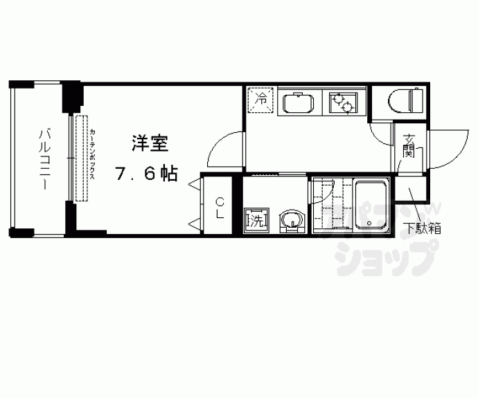 【ベラジオ京都西院ウエストシティ】間取