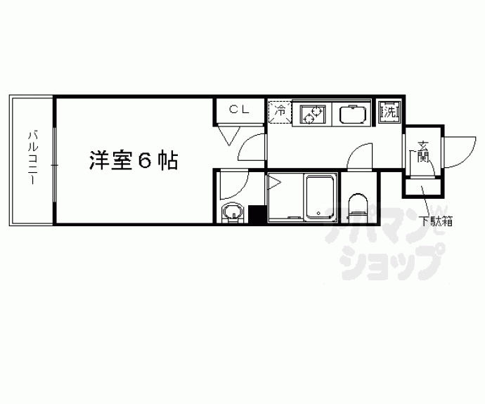 【アクアプレイス京都西院】間取