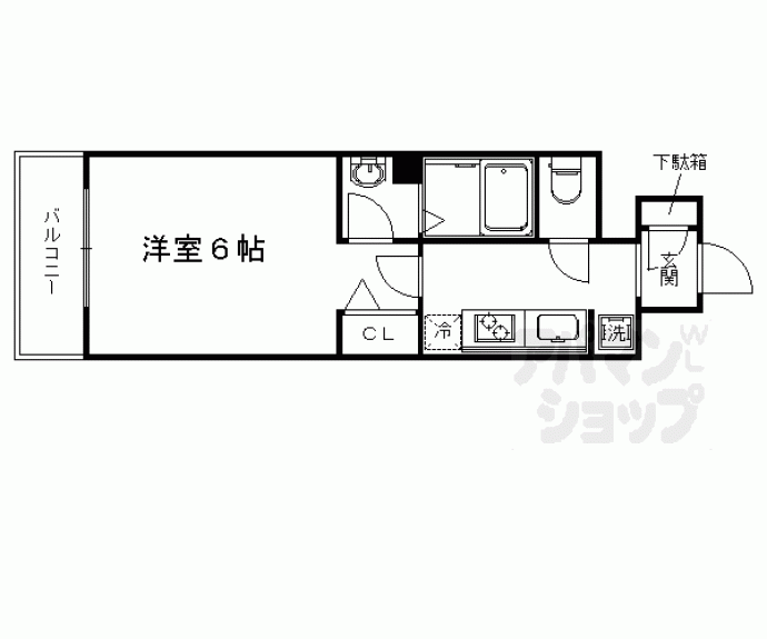 【アクアプレイス京都西院】間取