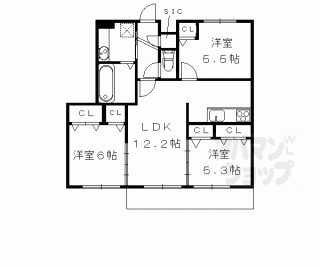 【サンシャインガーデン嵯峨嵐山　Ａ棟、Ｂ棟】