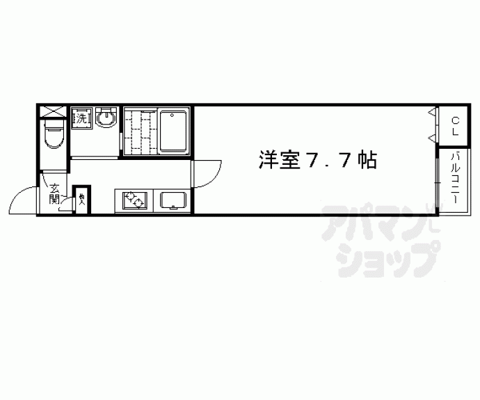 【Ａ－ｍｏｎ太秦天神川】間取