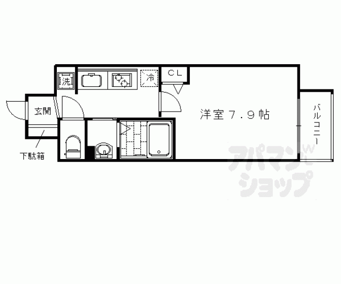 【フォレスト西大路五条】間取