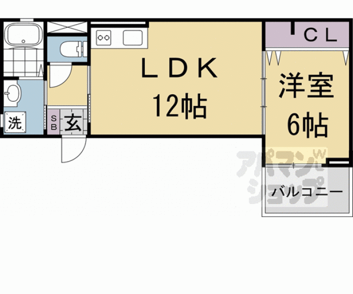 【カーサ・フェリーチェ丸太町】間取