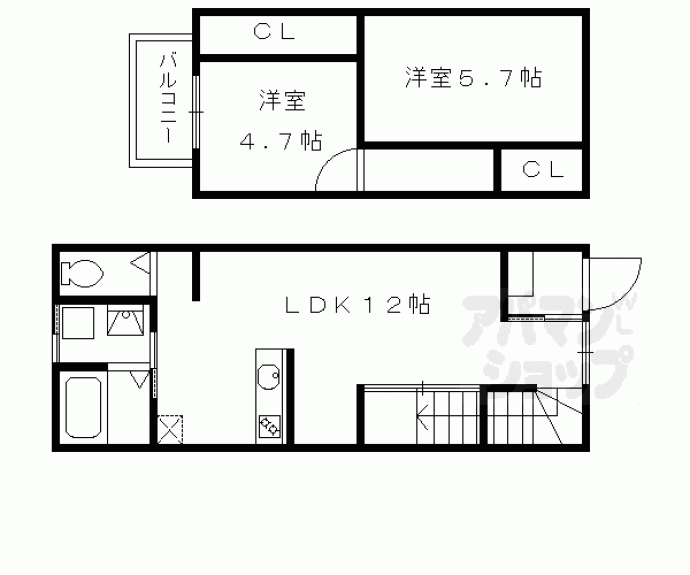 【池田様貸家】間取