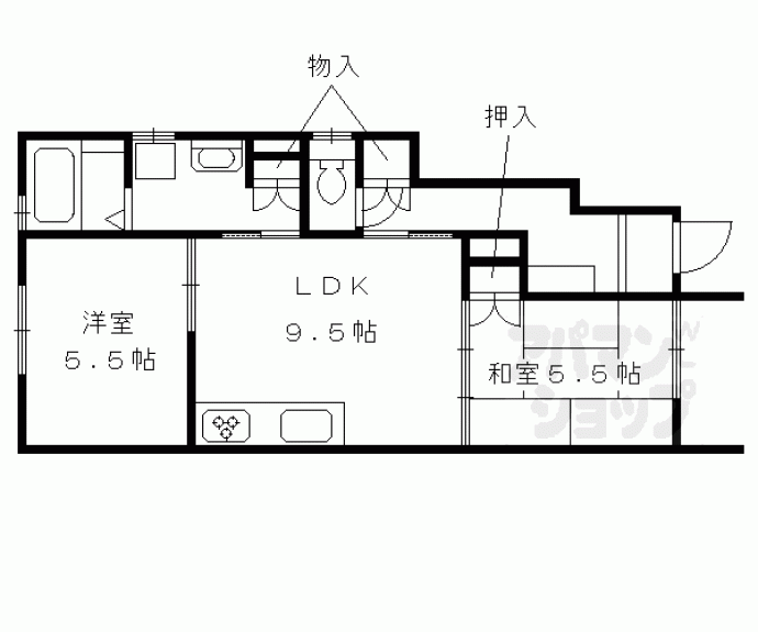 【壬生淵田町貸家】間取