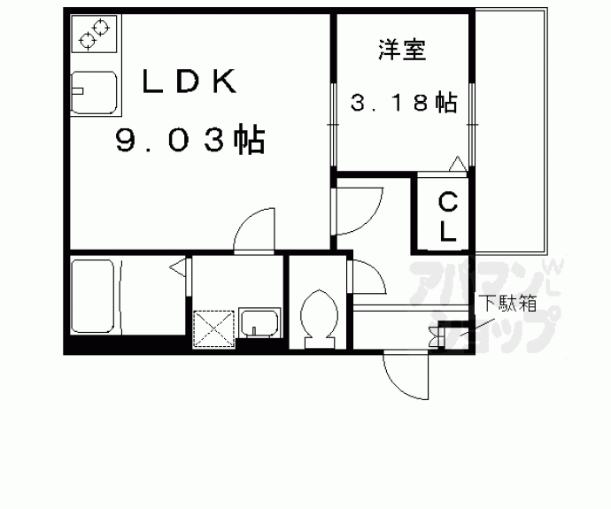 【グランツ京都花園】間取