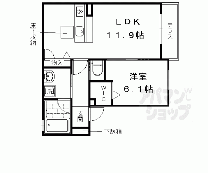 【セントリヴィエ桂川】間取