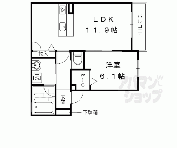 【セントリヴィエ桂川】間取