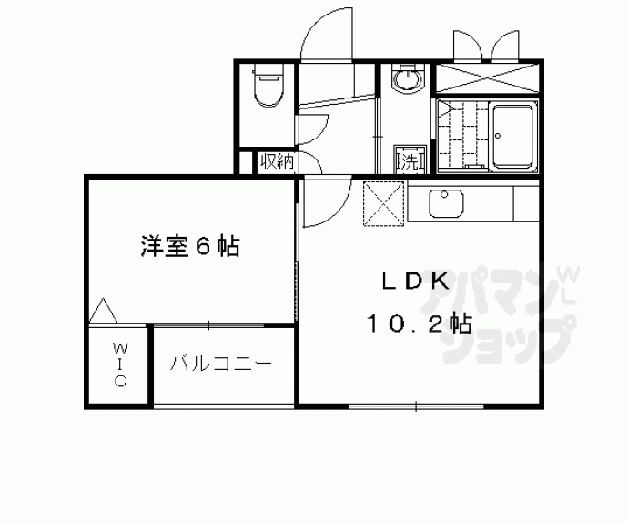 【ベルビュー太秦】間取