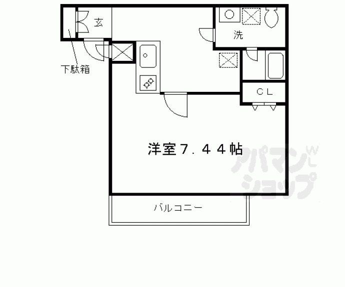 【ＧＲＡＮＧＥ京都円町】間取