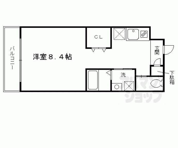 【ＧＲＡＮＧＥ京都円町】間取