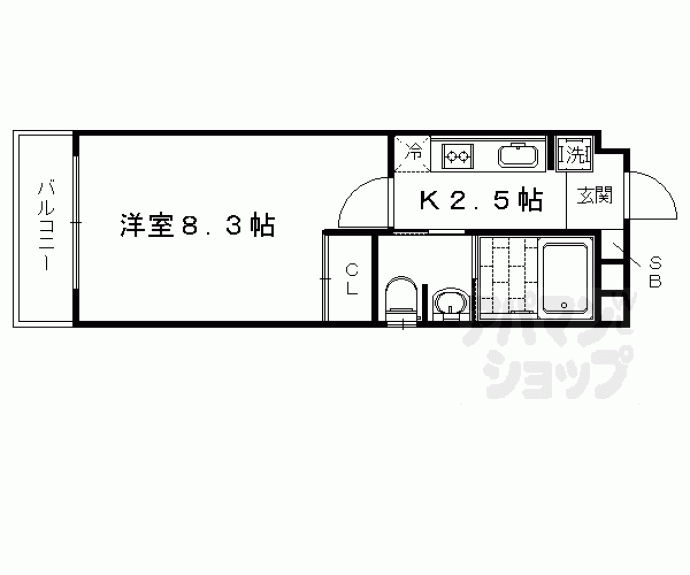 【グラヴィス西院高辻】間取