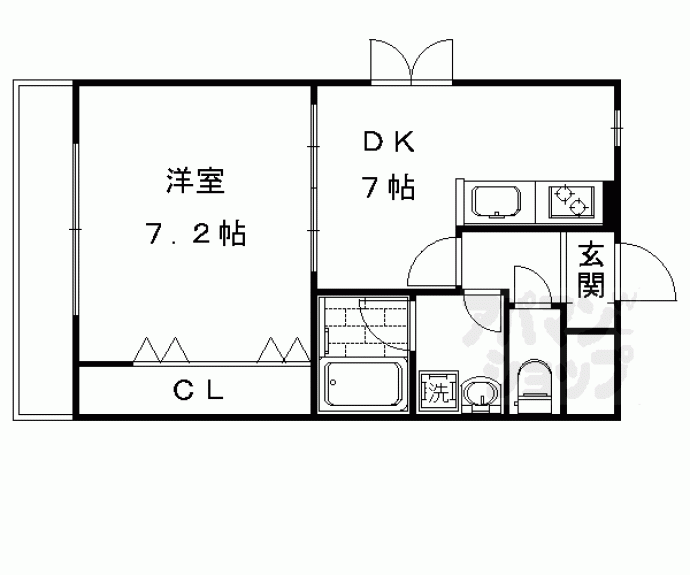 【Ｈｏｕｓｅ　ｍｉｙａｂｉ嵯峨の郷】間取