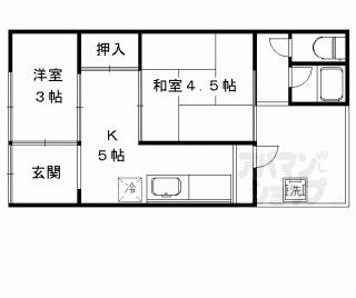 【西院下花田町１７貸家】