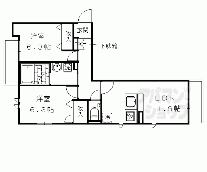 【セントリヴィエ京都太秦】間取