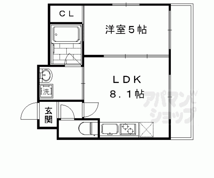 【ＰＲＥＳＴＩＧＥ西院寿町】間取