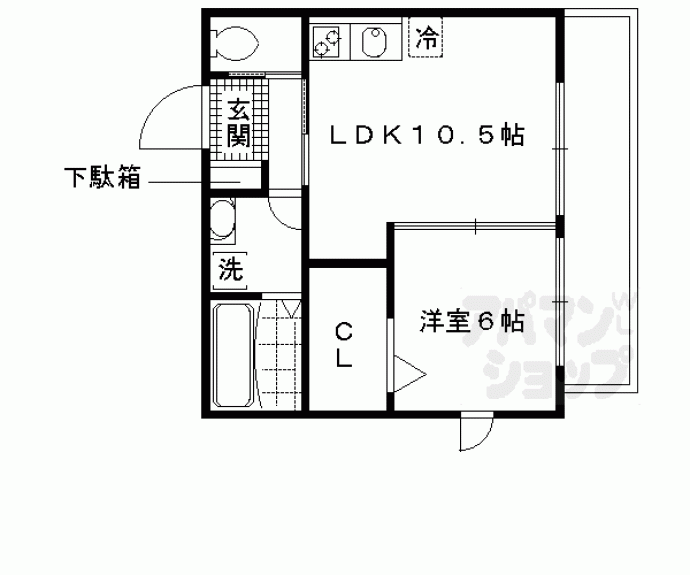 【パルティール高瀬川】間取