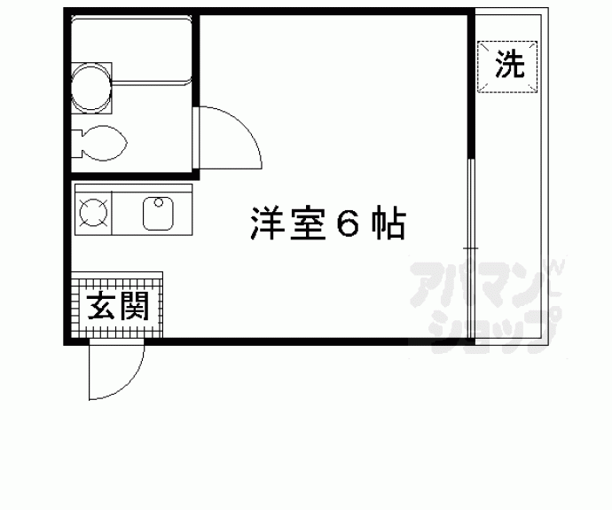 【深草駅前ハイツ】間取