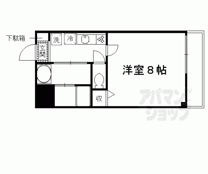 【カルティエ・ラタン深草】間取