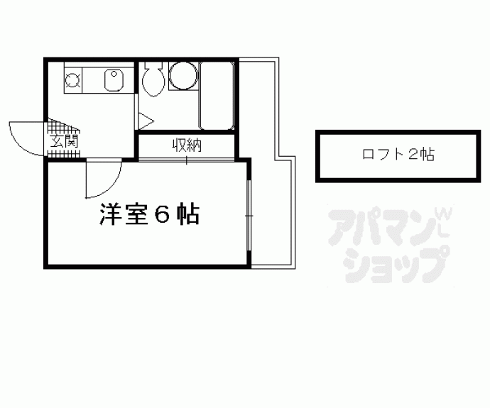 【京都伏見第５アパート】間取