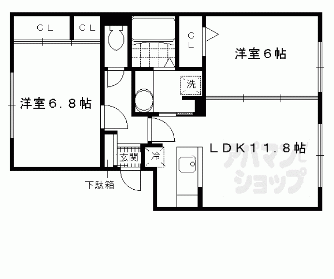 【リバーフロント鴨川】間取