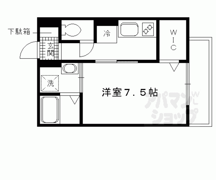 【サンシャイン朱雀】間取