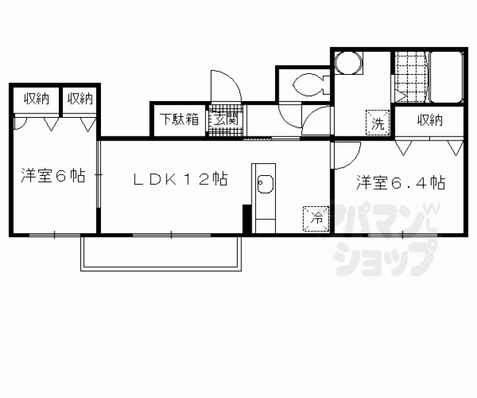 【リバーサイドウィング】間取