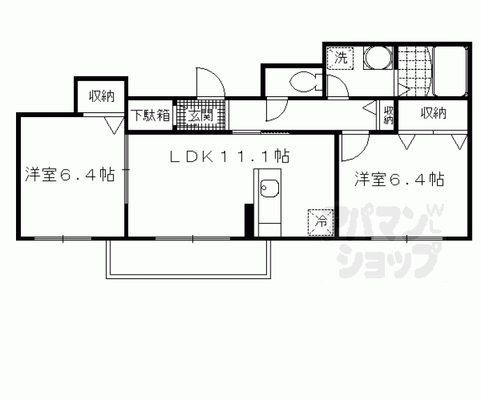 【リバーサイドウィング】間取